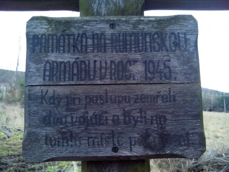 Hrob Rumunských vojáků nad obcí Hodonín